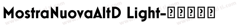 MostraNuovaAltD Light字体转换